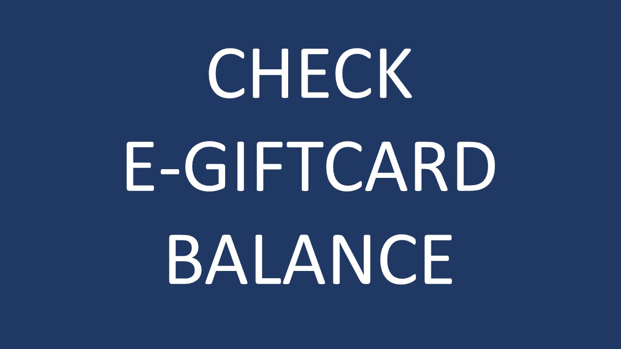 PC Check Egiftcard Balance