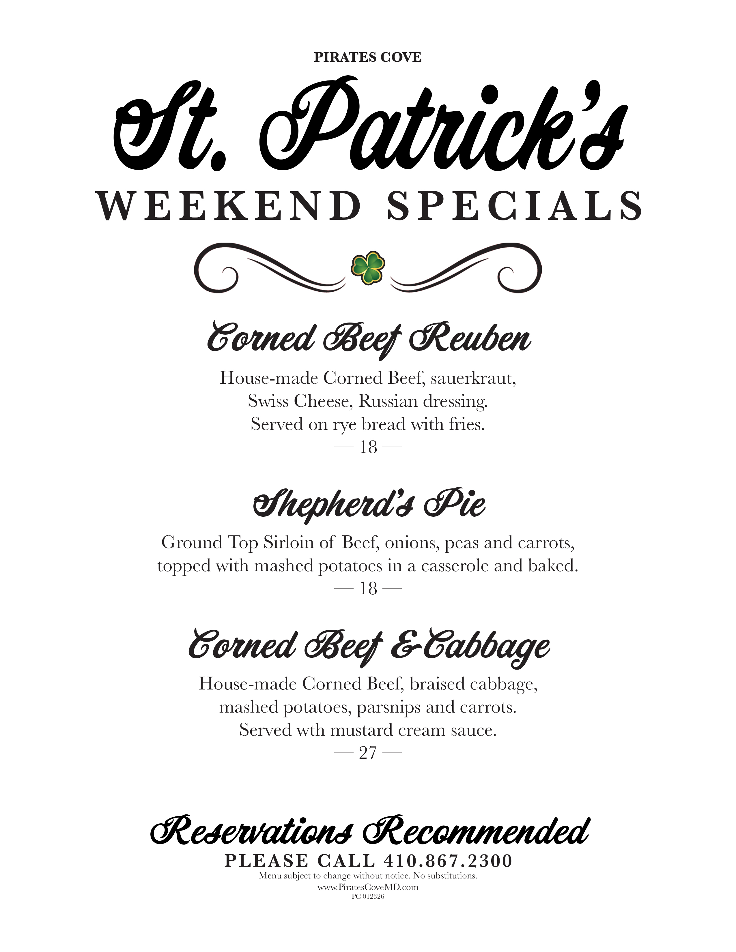 PC StPatWeekendSpecials 2025 FULL LTR 1 WEB